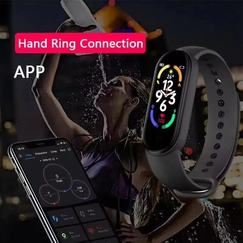 Montre intelligente étanche pour homme et femme, tracker d'activité, fréquence cardiaque, moniteur de pression artérielle image 5