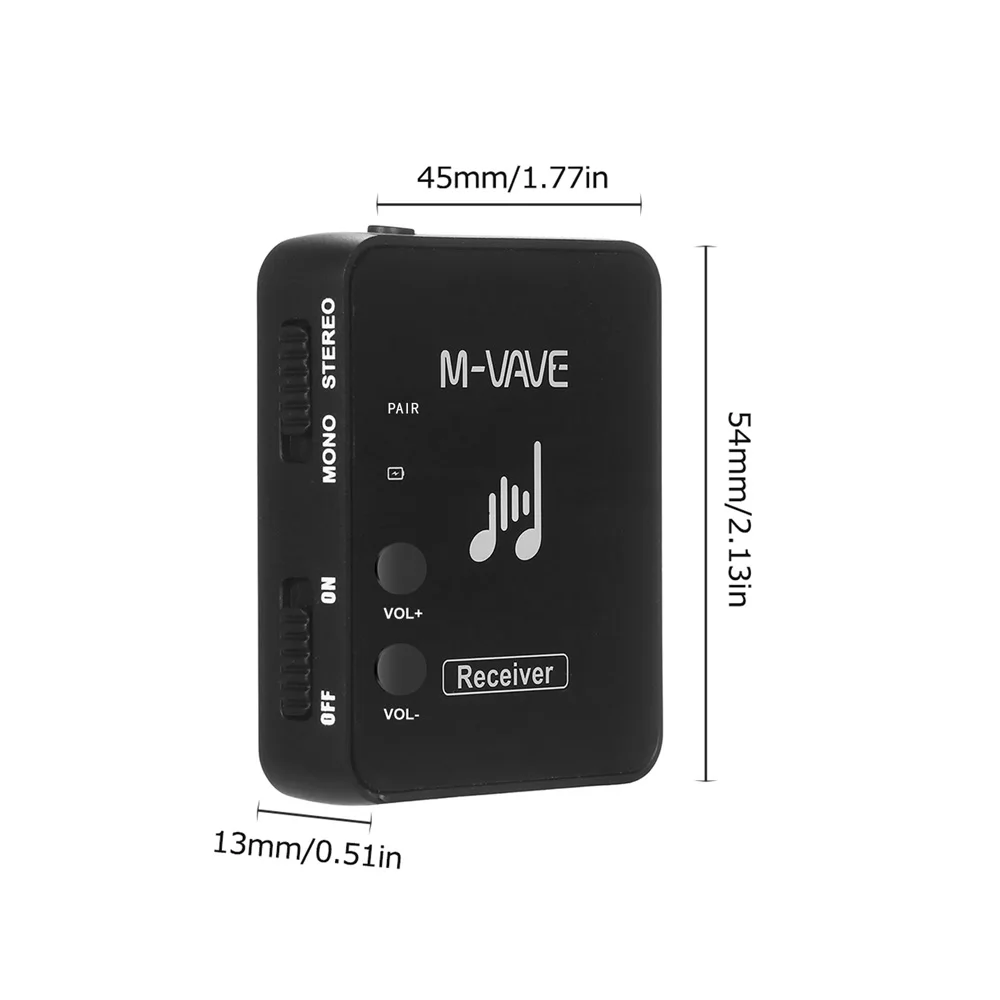 M-Vave Wireless Transmitter Receiver Earphone System Rechargeable Wp-10 2.4G Wireless Earphone Monitor Headphone for Stereo M8