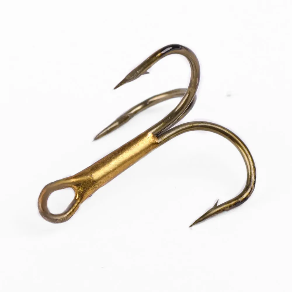 

30/60pcs Treble Hook #4-#12 Saltwater Fishing Hook Sharp High Carbon Steel High Strength Spinner Hard Bait Sea Fishing Hook Bass