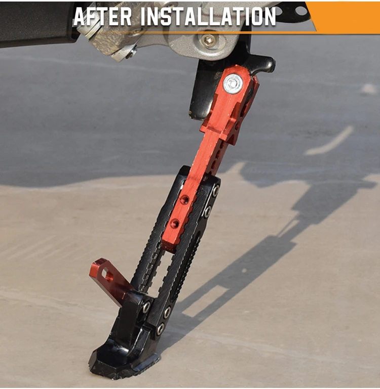 18-24 CM Universeller Motorrad-Seitenständer Verstellbarer Parkständer Halterung Seitenstütze für Dirt Bike Motorrad Zubehör – Detail 13