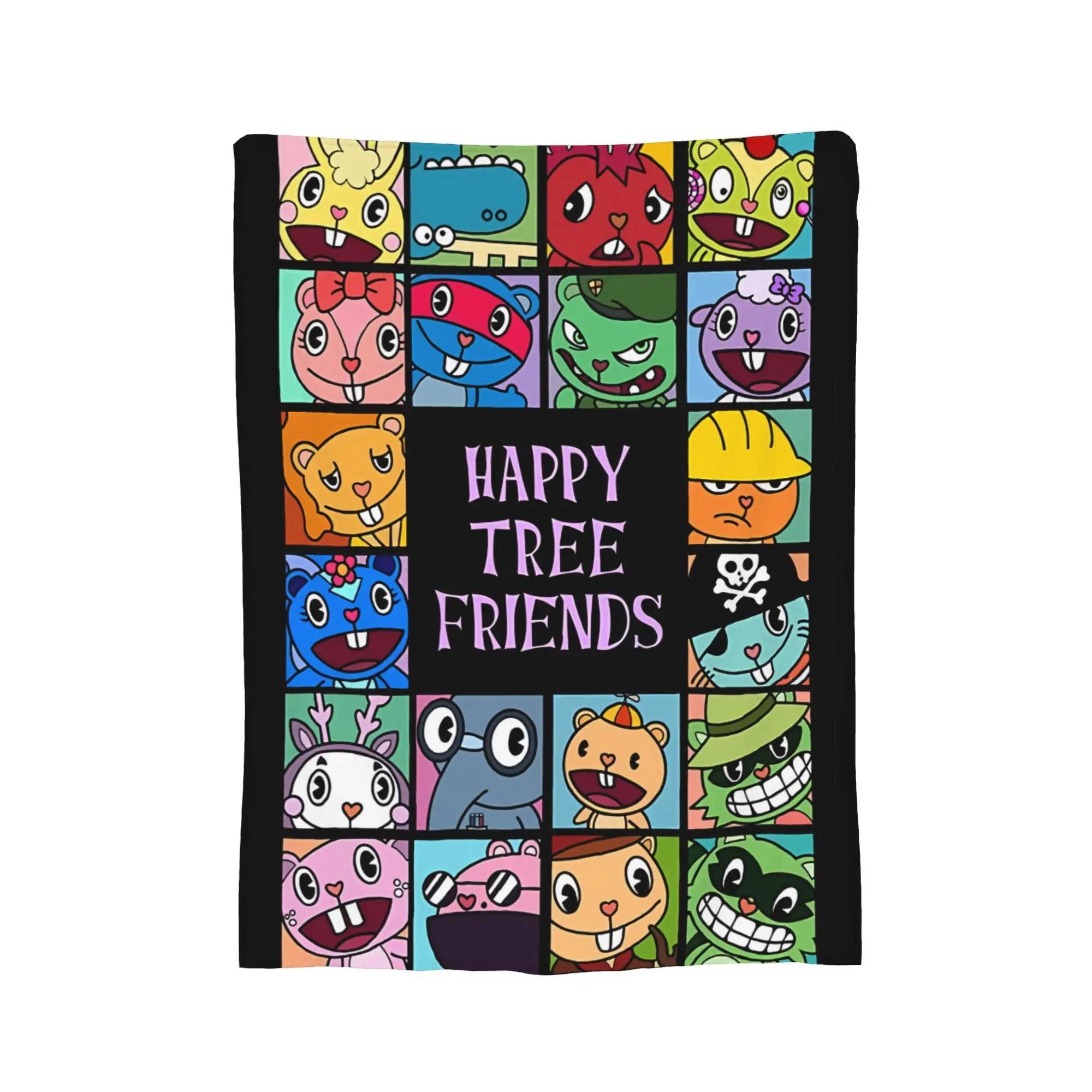 Happy Tree Friends  Blanket  Plush Awesome Warm Throw Blankets for Home Restaurant Spring/Autumn