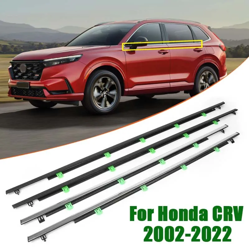 

4pcs Car Window Glass Sealed Strip Side Window Wheatherstrip for Honda CRV 2002-2022