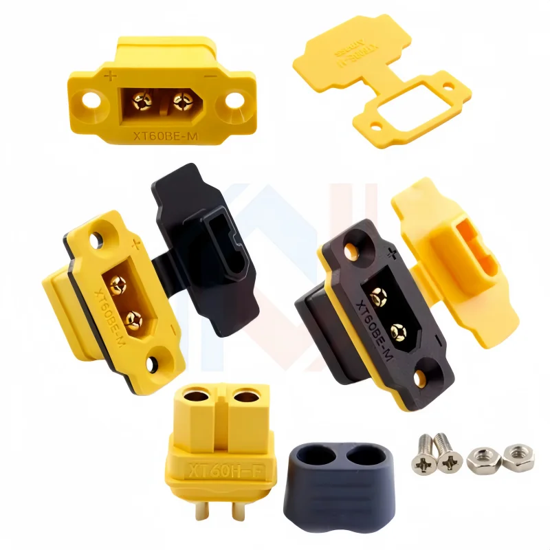 XT60BE-M Battery Connector XT60 Male Plug Gold-plated XT60 Mountable Connector Yellow Socket Or XT60H-F Quickly Charge