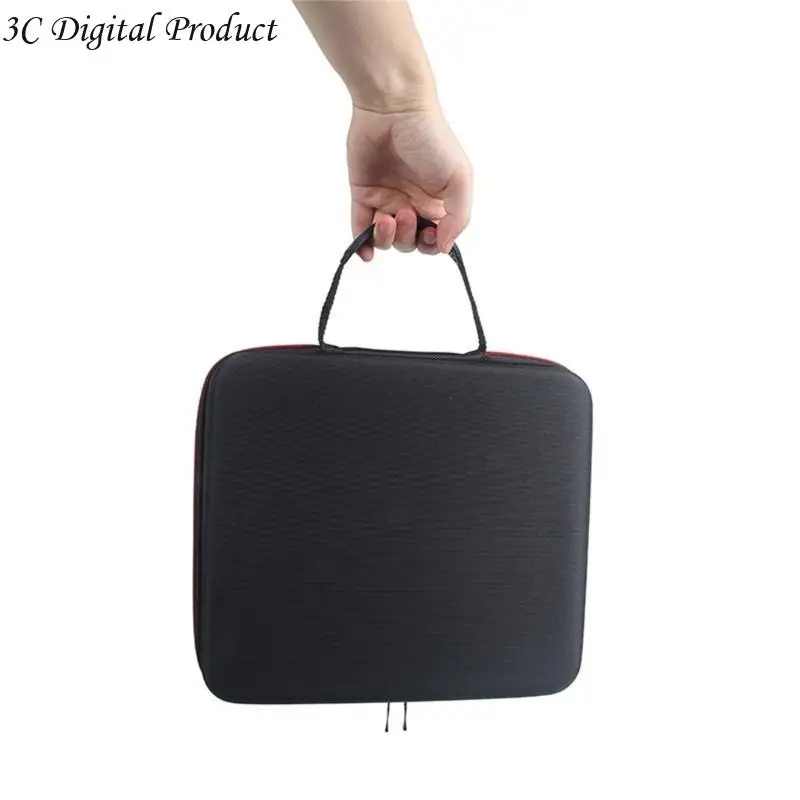 Bolsa armazenamento caixa viagem microfone, MIC Wireless Protetive Box Boleteira à prova choque choque 4 Q84A