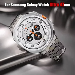 Man Business Bracelet For Samsung Galaxy Watch Ultra 2025 47mm Band Stainless Steel Belt For Galaxy Watch 8/7 Ultra 47mm Strap