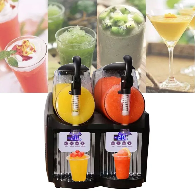 

Commercial Mini Soft Ice Cream Machine Desktop Slush Machine Smoothie Juice Machine Slush Drink Machine 220V/110V