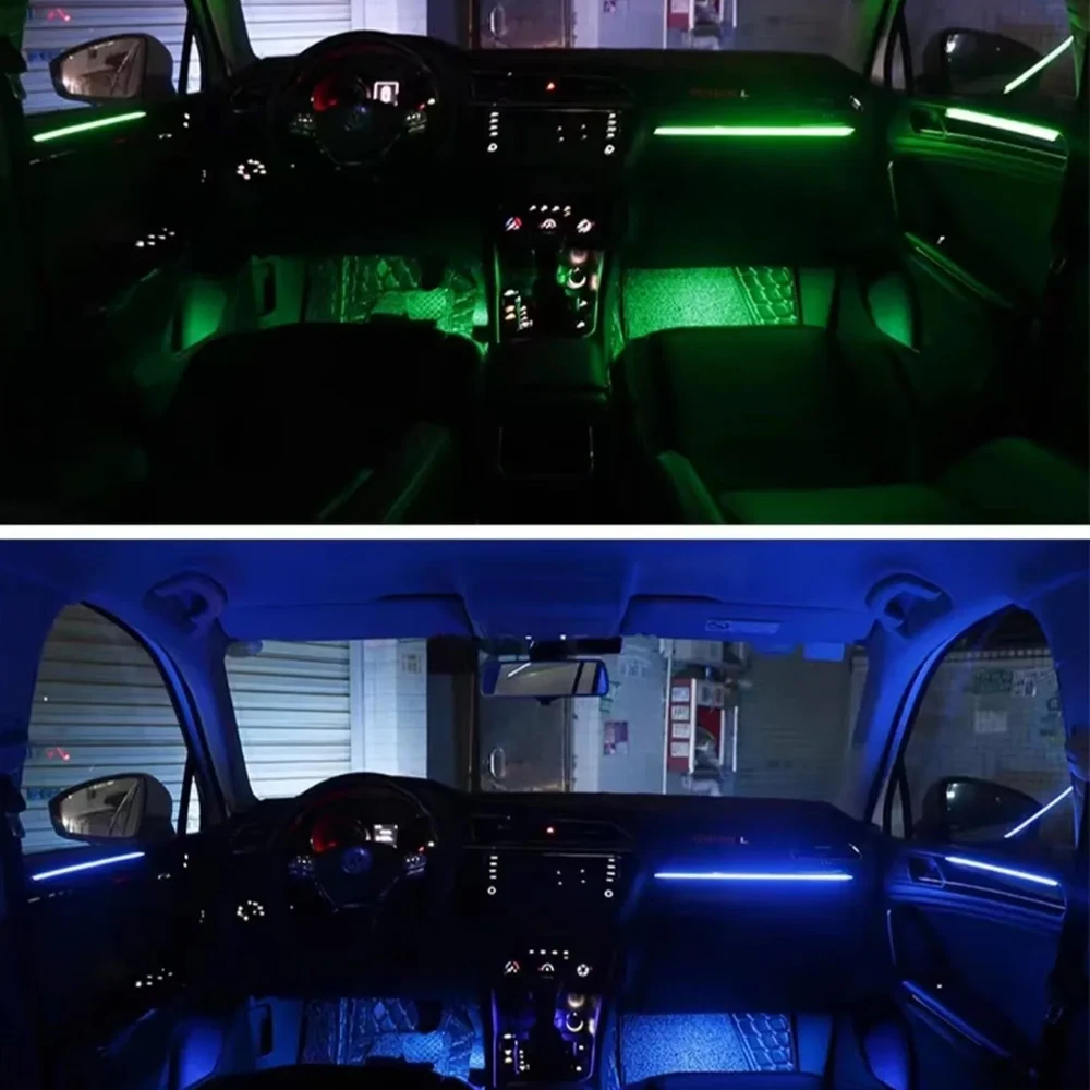 For VW 2017-24 Volkswagen Tiguan L color 64-color special ambient light (original car mold 1:1) interior lighting ambient light