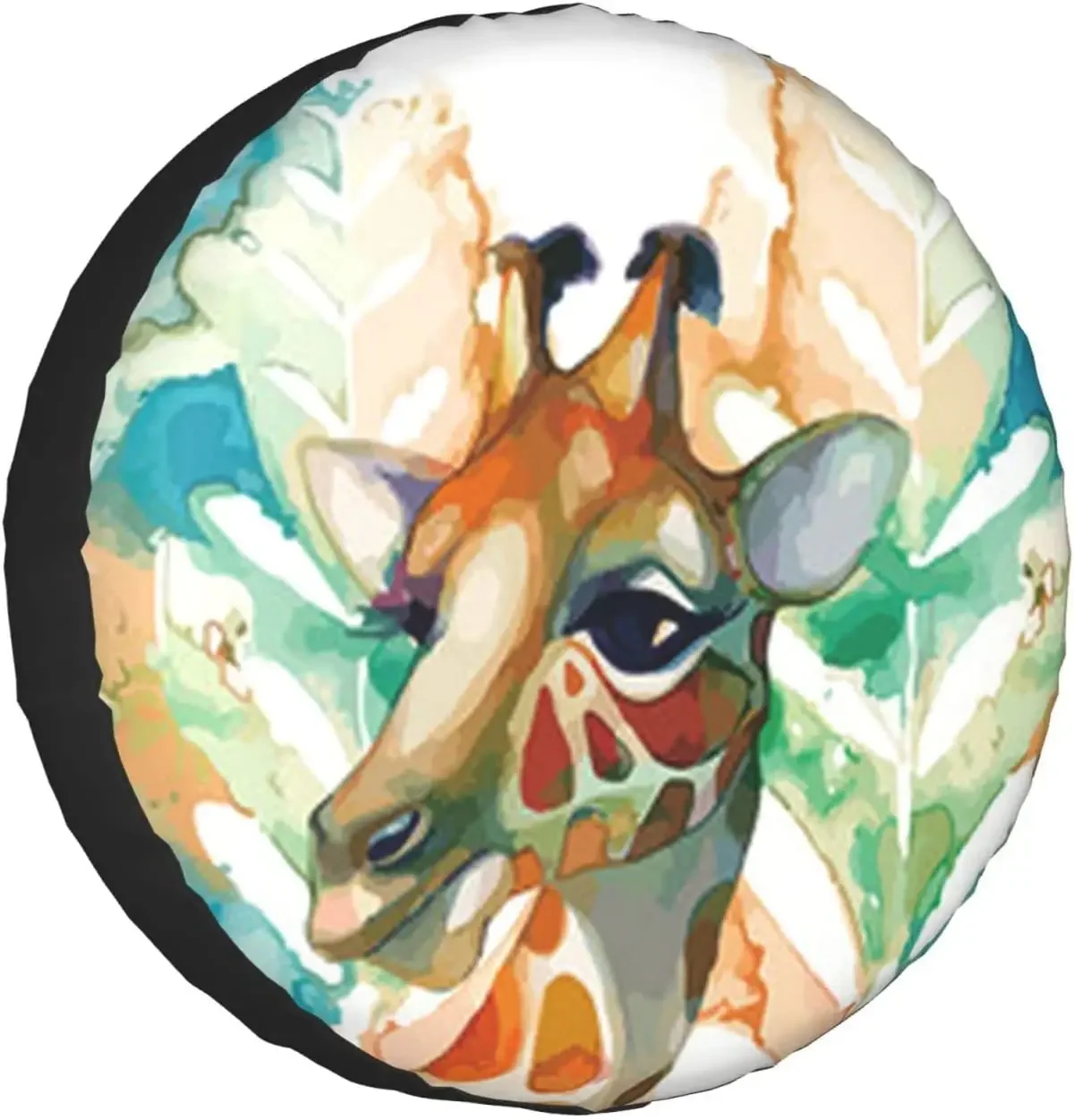 Giraffe Printed Spare Tire Cover Waterproof Tire Wheel Protector for Car Truck SUV Camper Trailer Rv 14