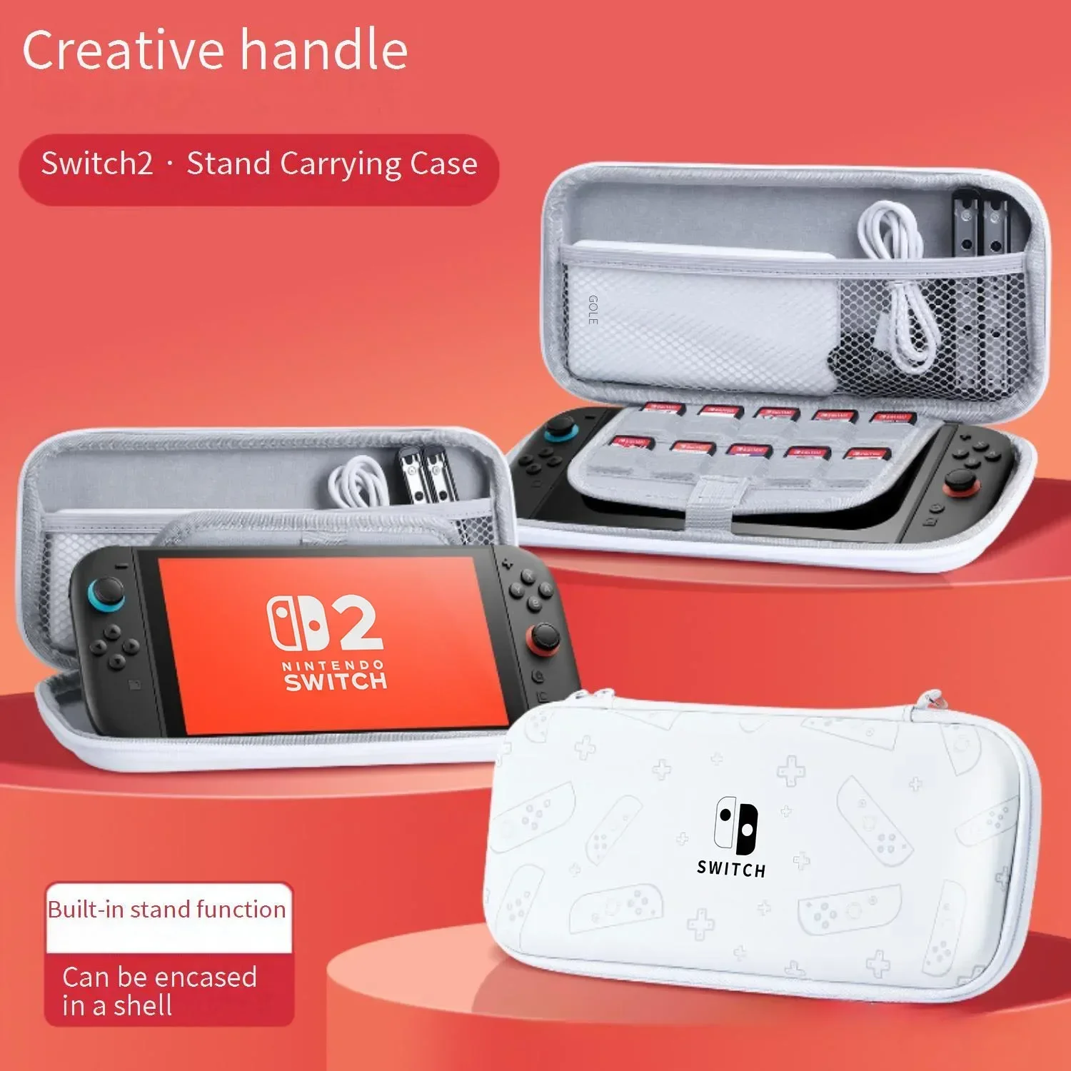 Case for Switch 2 Travel Carrying Stand Storage Large Bag Anti-Scratch Handbag Portable Dustproof Case for  Switch Game image 4