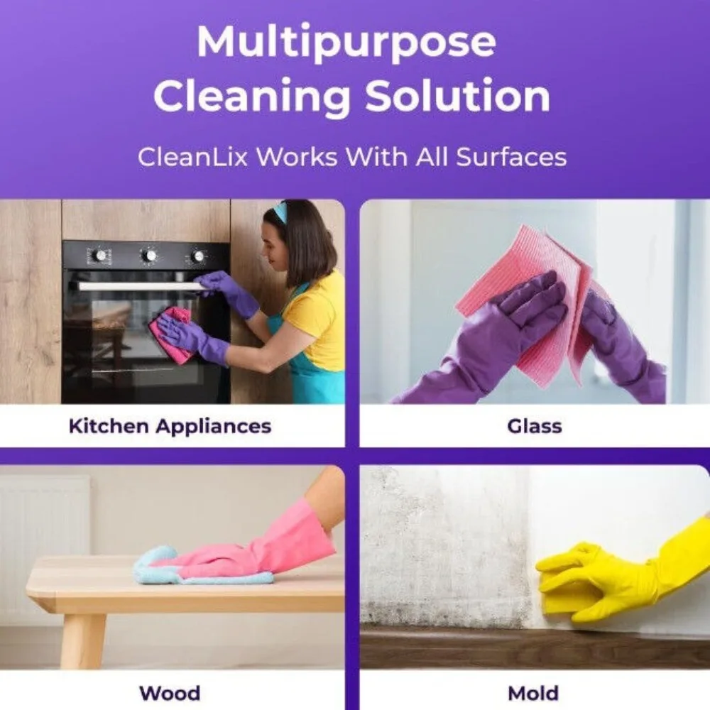 Plastic Cleanlix Cleaner Deep Cleaning All-in-one Stain Cleaning Multipurpose Cleaner All Surface for Instant Stain Removal