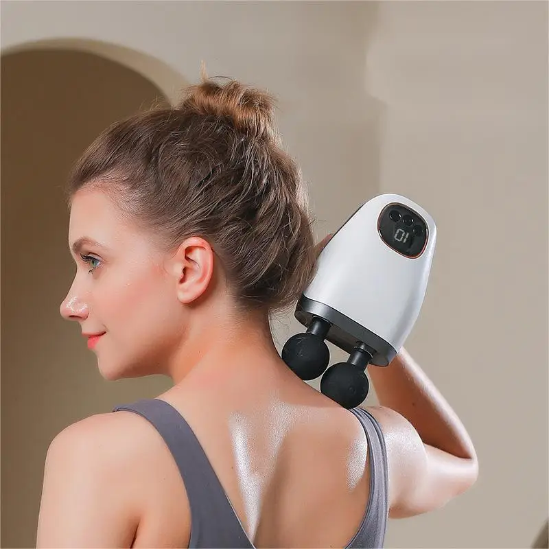 Massage Gun Deep Tissue with dual heads,Percussion Back Massager Gun for Athletes Muscle Massage Gun for Pain Relief with 8 head