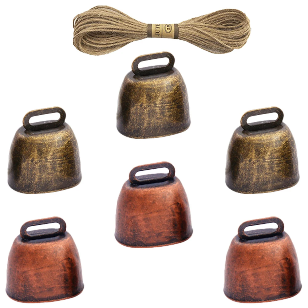 

Farm Loud Metal Iron Decorative Cowbell Small Size Home Decoration Gift Farming Accessory Anti-Lost Grazing Saddle