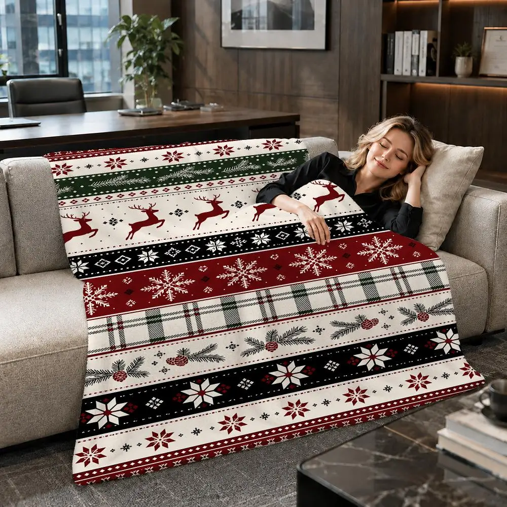Pattern Cute Cartoon Dachshund Throw Soft Warm Flannel Throw Blanket for Sofa Bed Office Home Holiday Gift All Season