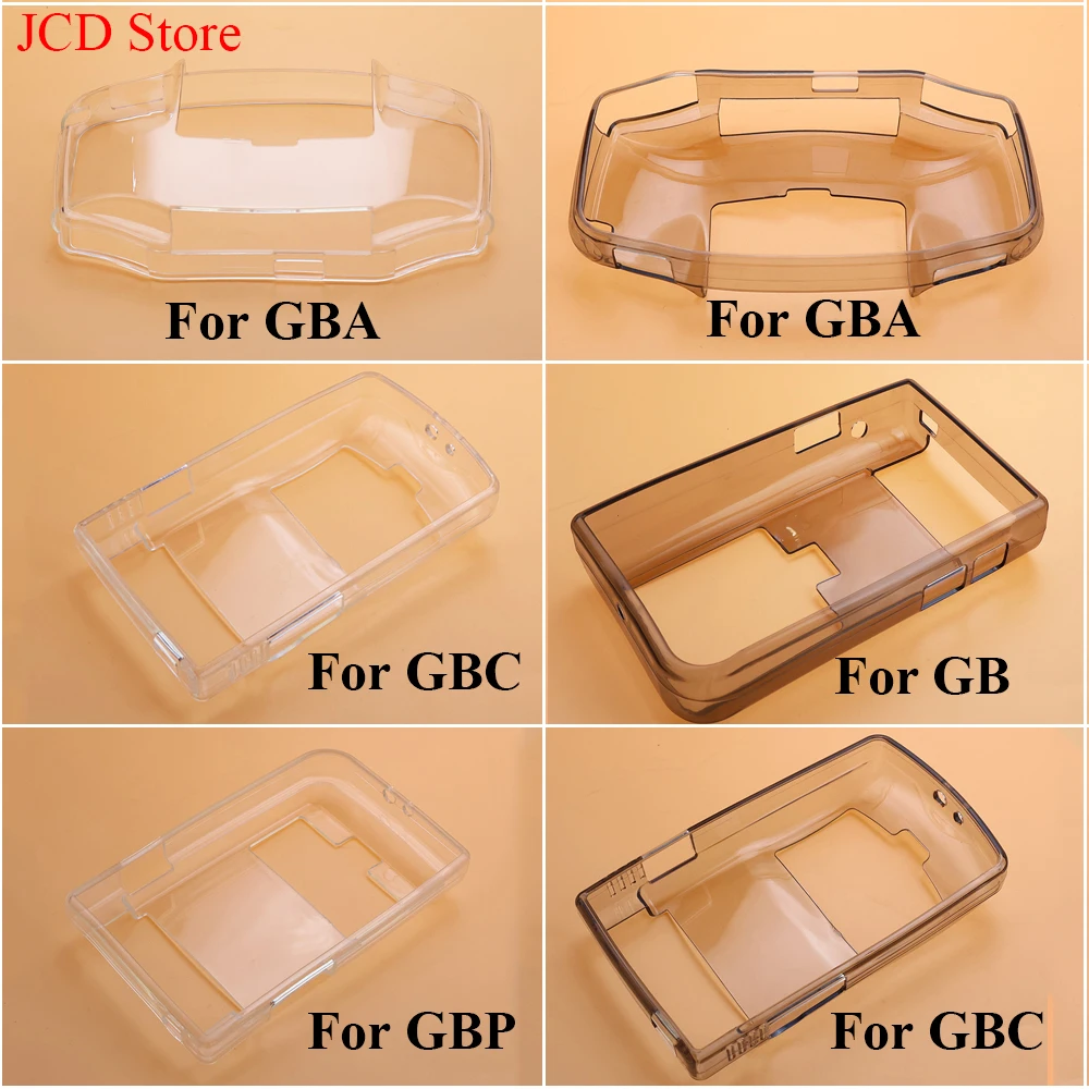 1 قطعة غطاء حماية شفاف من البولي يوريثان لـ GBC لـ GB/GBA لـ GBP غطاء من البولي يوريثان الشفاف وحدة تحكم ألعاب بديلة