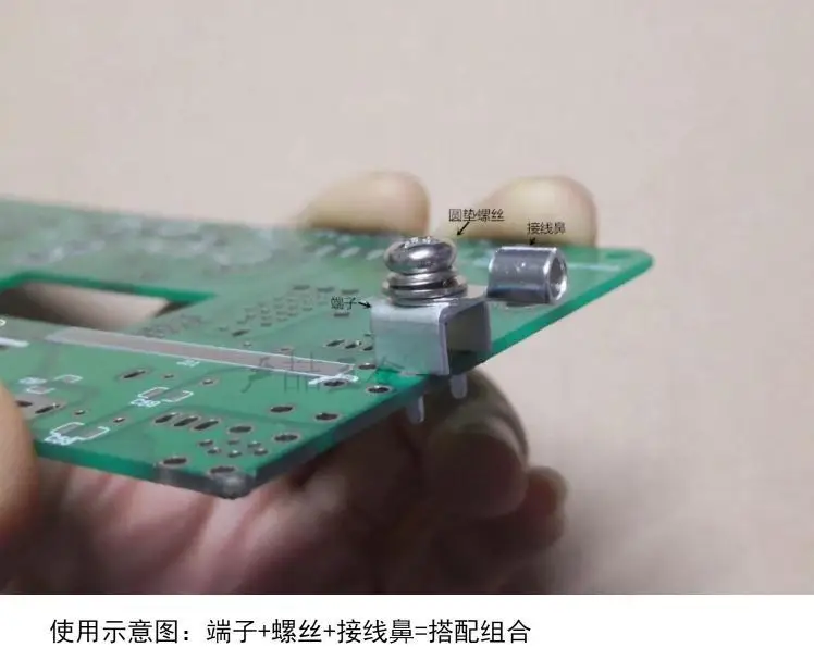 PCB-75 Welding Terminal com U-Shaped Suporte, Cobre Terminal, Hardware Tapping, 9.5mm, Factory Outlet