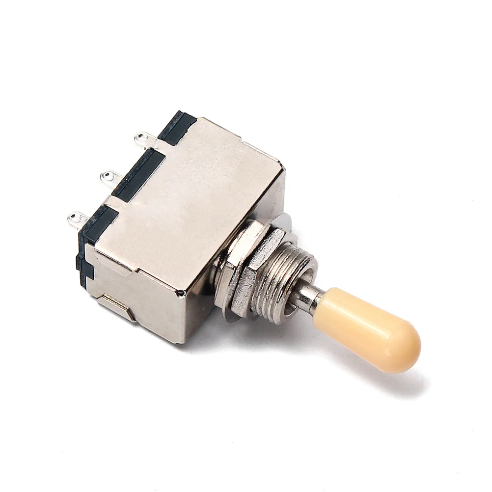 

3 Position Toggle Switch Yellow Hat Guitar Pickup Selector Enclosed Box Knob 48x29x15cm Toggle Pickup Selector