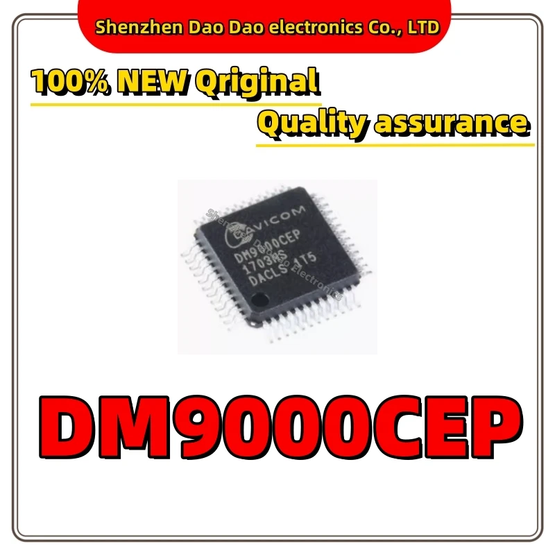 10Pcs DM9000CEP DM9000 DM9000CE IC Chip QFP-48 Ethernet controller new original