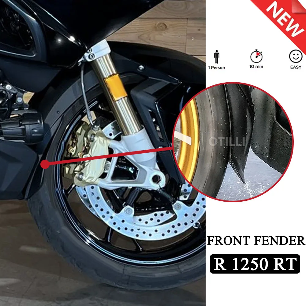 

R1250RT Front Fender Mudguard Extender Splash Guard Protector Extension Pad 2021 2022 For BMW R 1250 RT Motorcycles Accessories