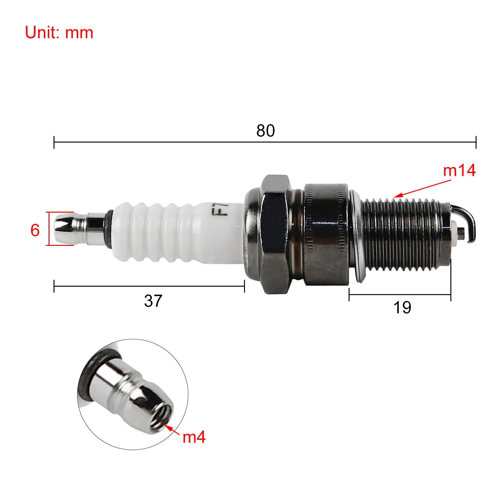 3pcs F7TC Spark Plug for Honda GCV160 GCV190 GX120 GX160 GX200 GX240 GX270 GX340 GX390 168F 182F Generator Lawnmower Tractor