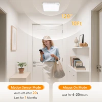 WILLED 8W Rechargeable Motion Sensor Ceiling Light with Remote 5000mAh battery Magnetic LED for Shower Garage Hallway Closet 6