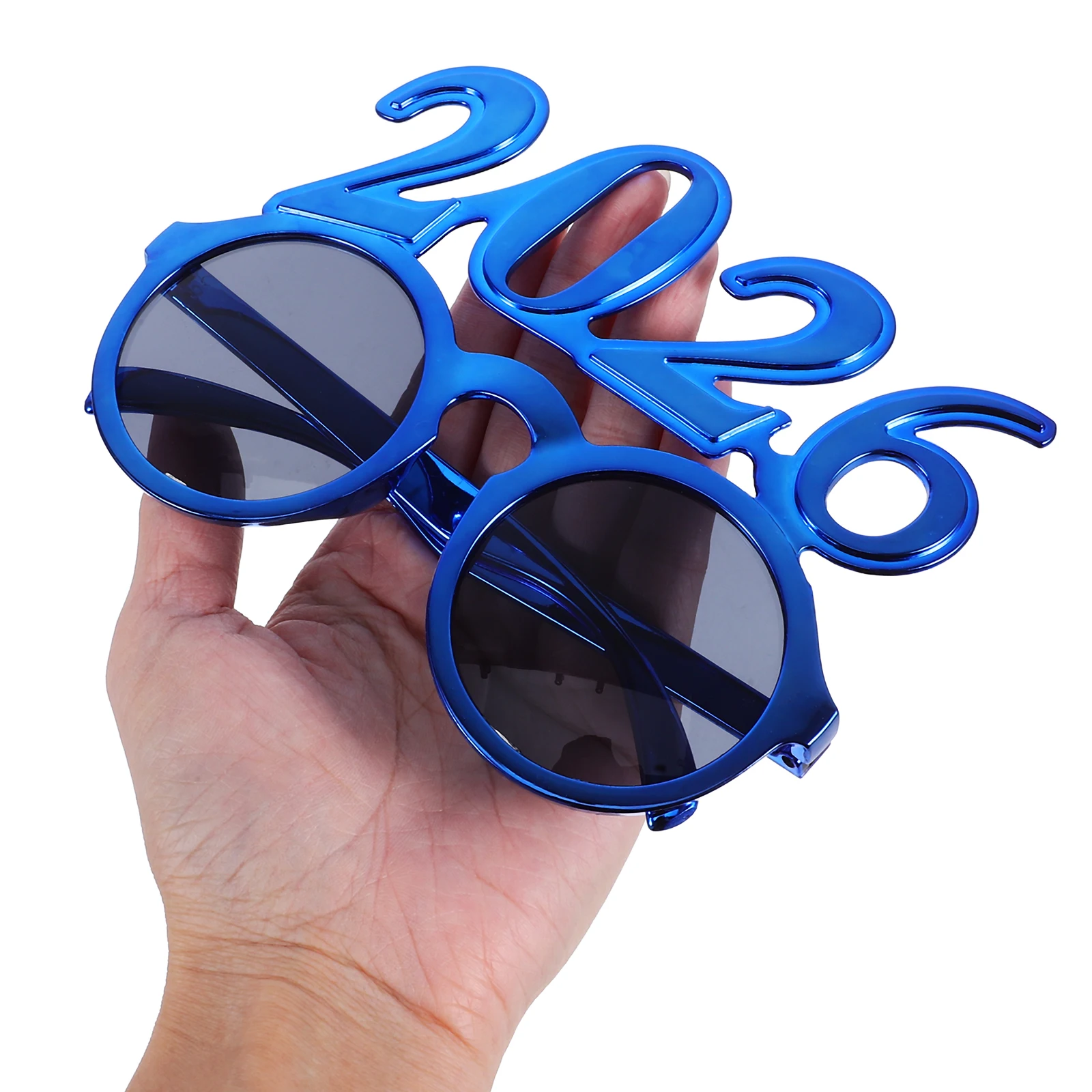 

4Pcs 2026 New Year Glasses Glitter Number Eyeglasses Graduation Party Supplies Funny Photo Props Holiday Favors