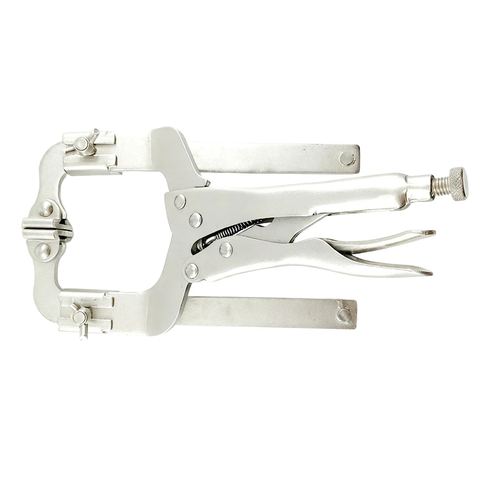 

Зажимные телескопические клещи с регулировкой, для сварочных работ, обработанные на ЧПУ, с гальваническим покрытием, механизм скользящей регулировки