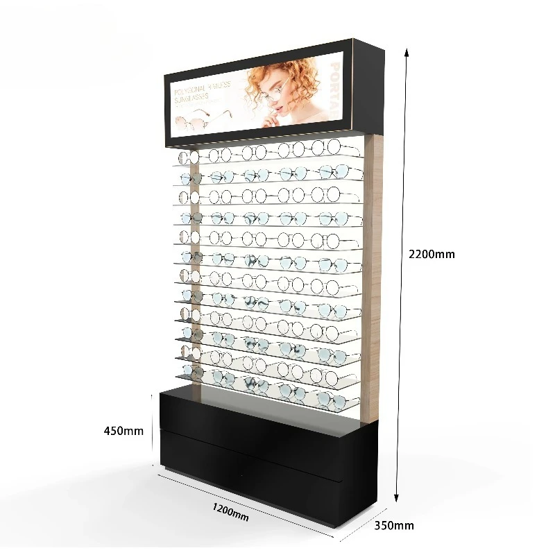 حافظة عرض النظارات رف عرض النظارات حامل عرض بصري فاخر لعرض النظارات #6