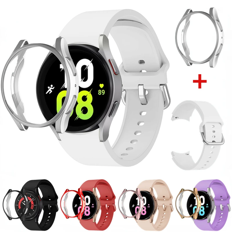 

Case+Strap For Samsung Galaxy Watch 4 40mm 44mm Sports Bracelet Watchband Protective Shell Kit For Galaxy Watch 5 40mm 44mm Band