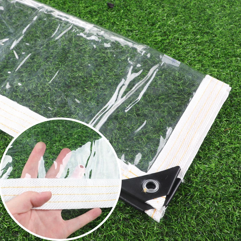 Personalizar lona transparente impermeable PVC lona jardín plantas suculentas claramente cubierta para la lluvia balcón ventanas tela impermeable