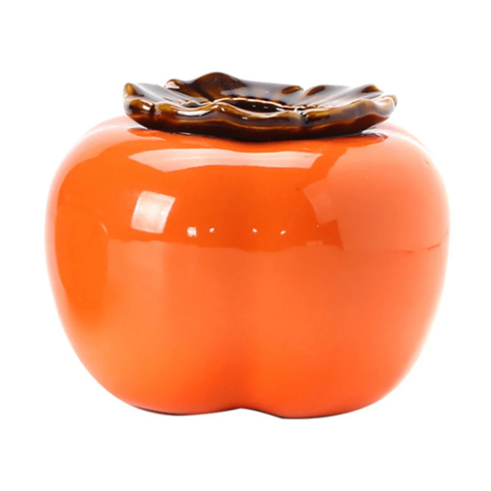 

1Pcs Persimmon Hydroponic Vase Ceramic Artistic Floral Desktop Decoration Vivid Porcelain Vase for Home Ornament