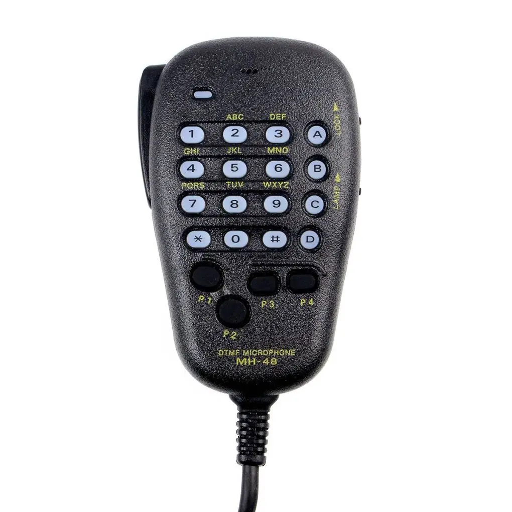 MH-48 Car Radio Mic 6 Pin DTMF Microphone Speaker for  Mobile Radio FT-7800R FT-8800R FT-8900R