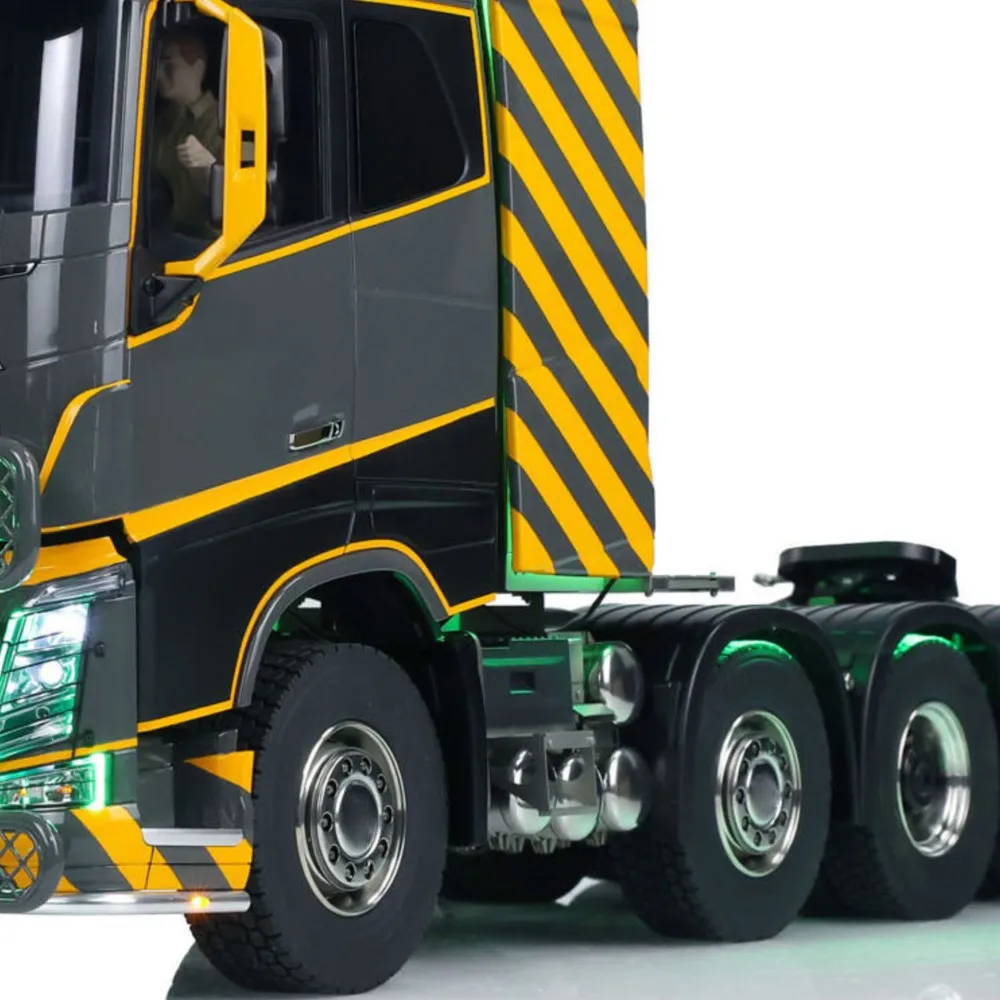 Camión Tractor a Radiocontrol Unitru 02 1/14 RTR FH16, Chasis Metálico 10x10, Modelo de Camión RC ST8, Radio, Luces, 3 Velocidades