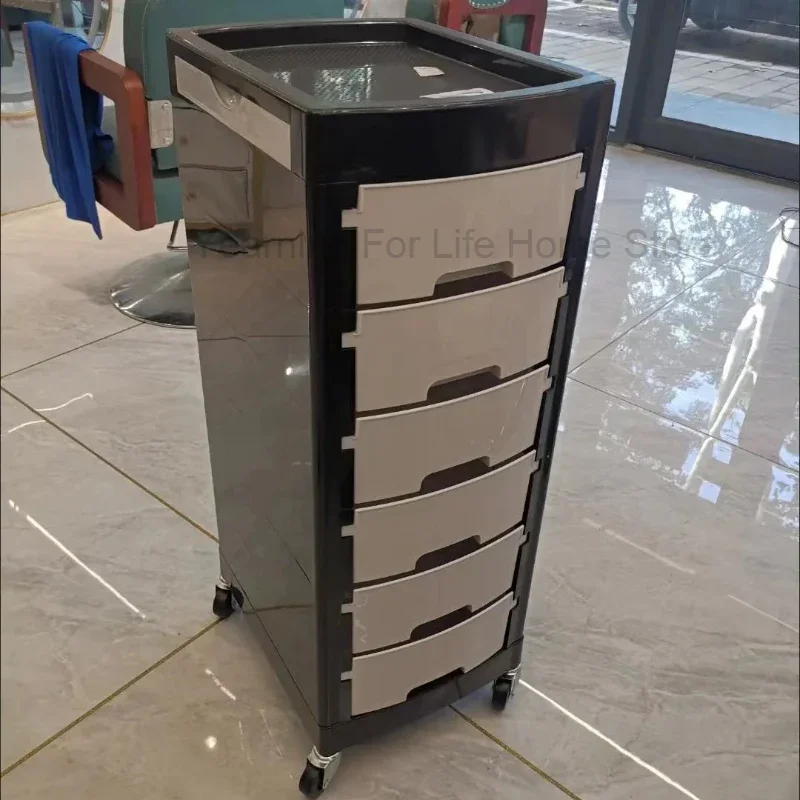 

Lashes Hair Salon Trolley Station Storage Hairdresser Nail Salon Trolley Rolling Medical Carrello Con Ruote Furniture ZT50ST