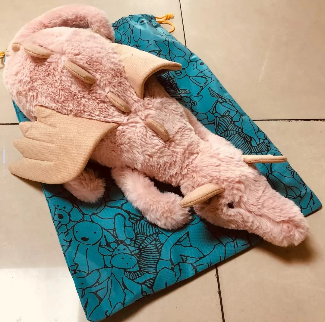 AUTHENTIC Jellycat Rose Dragon Plush - 27.6" (2Lbs) Weighted Pink Dragon, Soft Sturdy Toy for Kids & Adults, 2025 Version