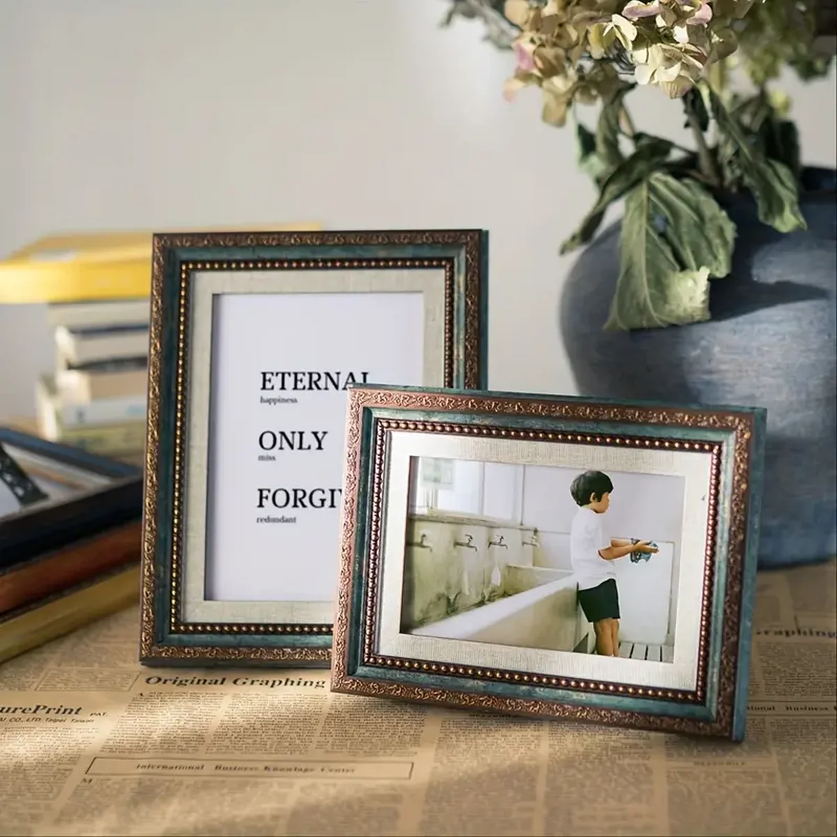 Bamboo Photo Frame - Bingkai Foto Kayu Retro Nostalgia Kreatif