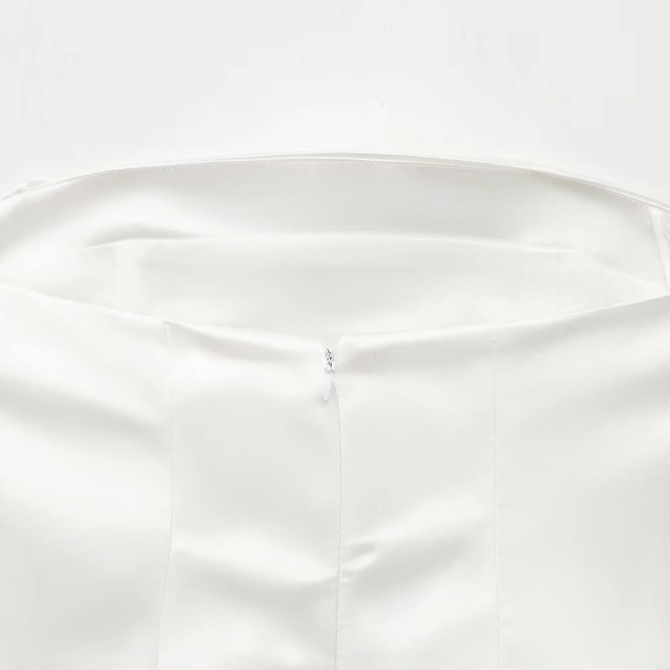 エレシルクサテンツートーンレディースクロップトップ春新作スレJNLEAOGハイウエストワークウェアドクサマーファイオンレディース服