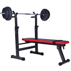 Exercise home workout gym equipment adjustable fitness rack press weight bench