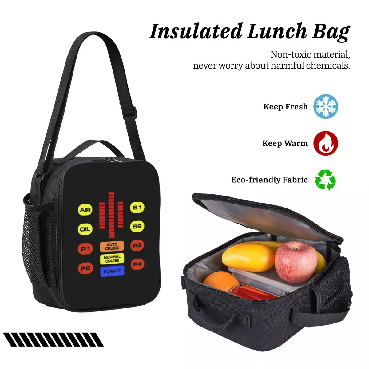 Kitt Voice Box Knight Rider Backpack Student BookBag School Bag Laptop Shoulder Bags 3ps Insulated Lunch Bag Pencil Case - view 4