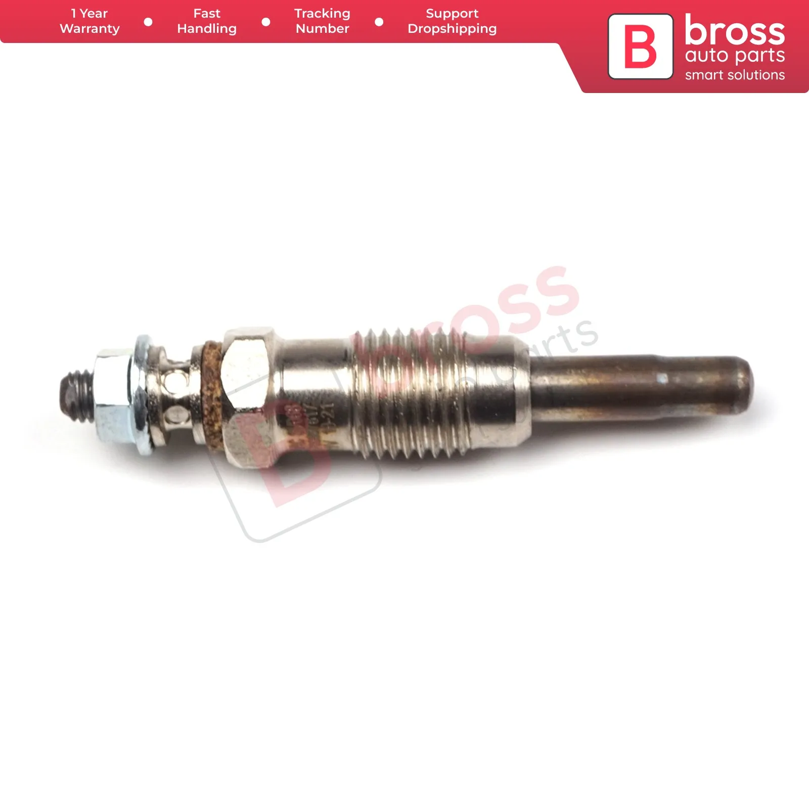 

Bross BGP79 1 Piece Heater Glow Plug 11 Volt 7700867617, GN959, 0100226237, 0 250 201 050, Y933J, 0 250 201 031, 0250201031