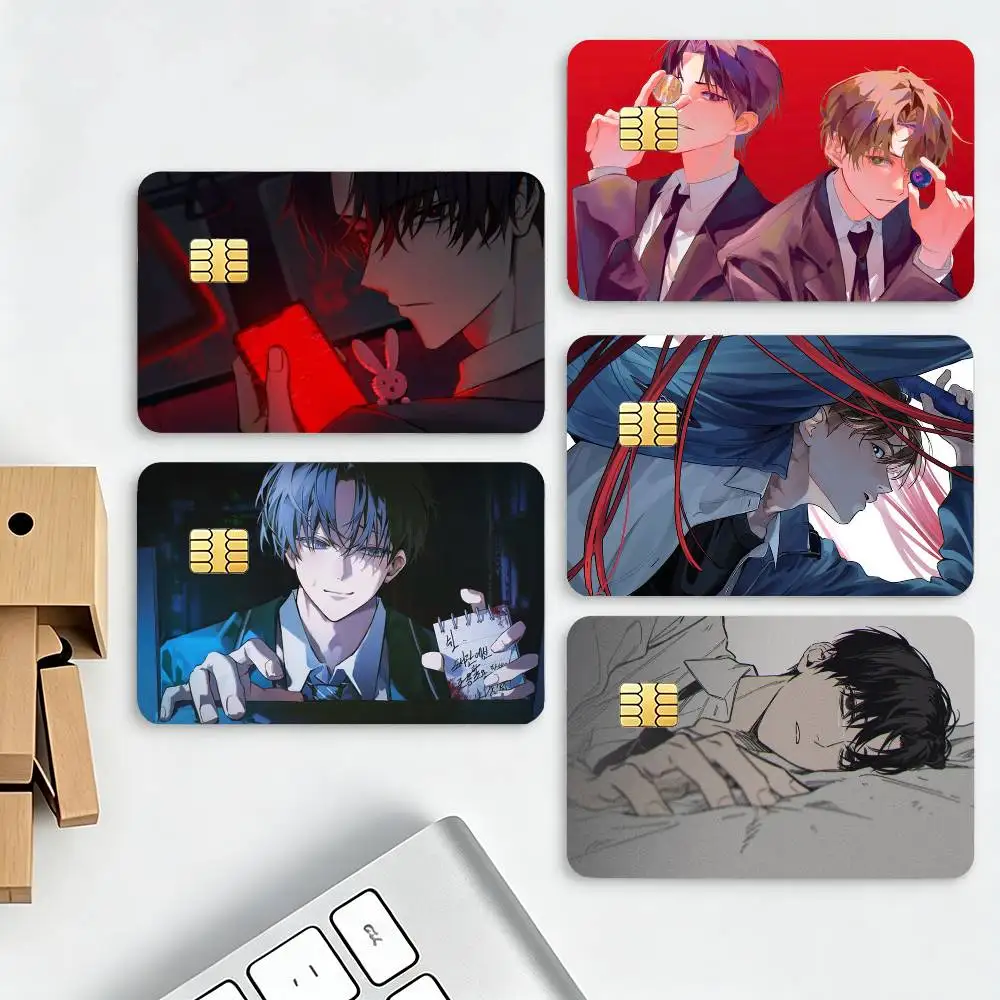 K-Kim S-Soleum Novel GSGW HD Credit Card Stickers Game Card Decal Small Chip Waterproof Sticker Gift Decor