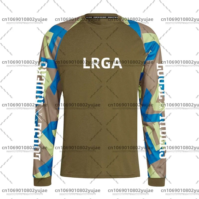 Men's motocross long-sleeved loose riders jersey BMX mountain bike downhill jersey off-road bike racing fast dry riding jersey