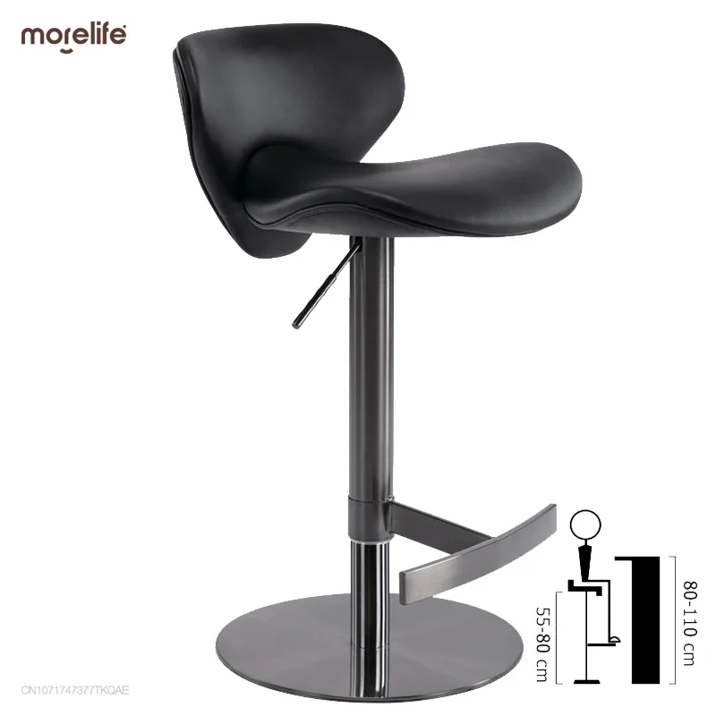 

Luxury Modern Minimalist Bar Stool - Rose Gold Stainless Steel Lifting Chair Modern Luxury Minimalist Lifting and Rotating Seat