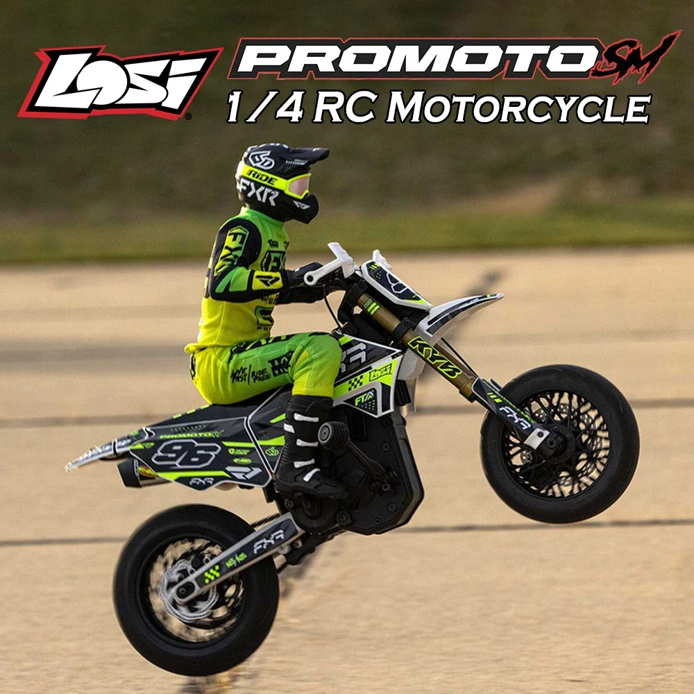 1/4 Moto Losi Promoto-SM FXR RTR Simulato Elettrico RC di Controllo Remoto Modello di Moto Auto Adulti Giocattoli LOS-2272 / LOS-2310