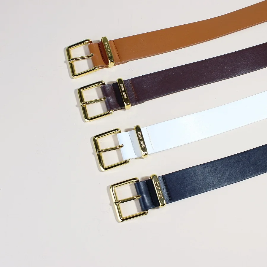 

Luxury Brand Women's Belt Leather Gold Needle Buckle Versatile Jeans Casual Decoration Designer Women's Bb Belts Accessories