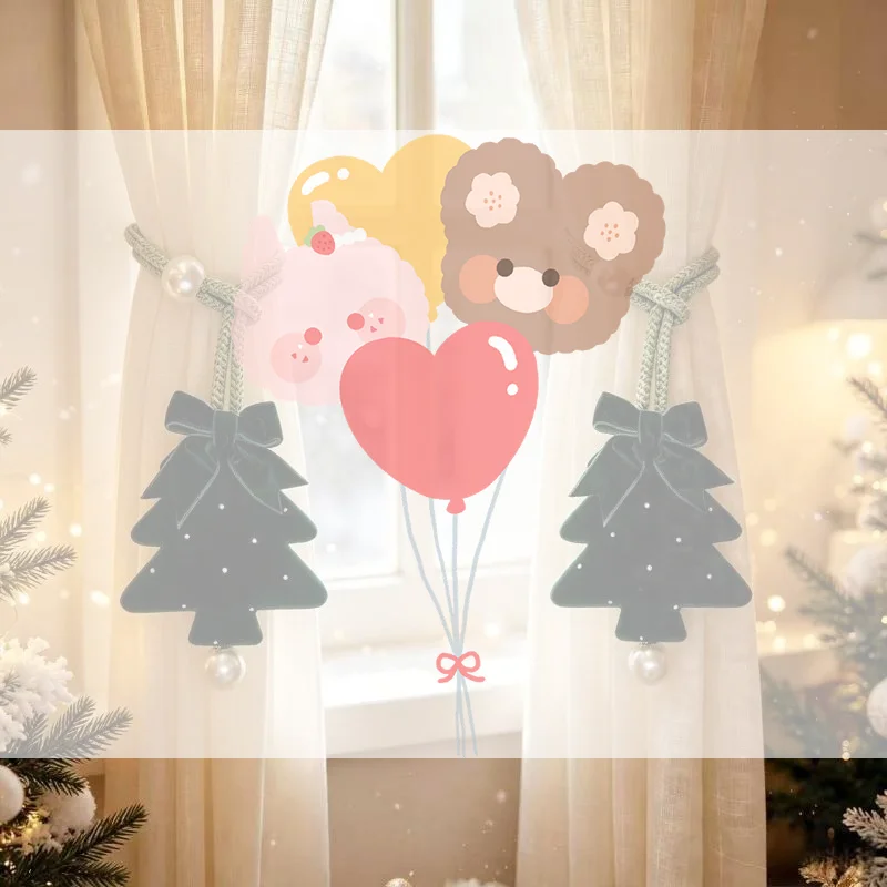 1/2 Pcs Ties For Christmas Tree Curtain Tiebacks Suitable For Securing Curtains Christmas Curtain Decorations
