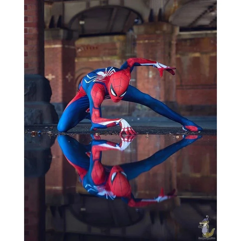 Sky02 PS4 لعبة سبايدرمان تأثيري حلي الكبار الاطفال العنكبوت خارقة Zentai البدلة هالوين ارتداءها رجل Boys88Li #