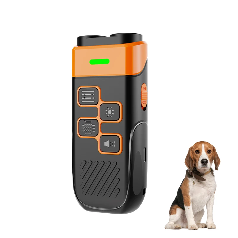 Rechargeable Ultrasonic Pet Deterrent with LED Flashlight—Professional Dog Training Equipment