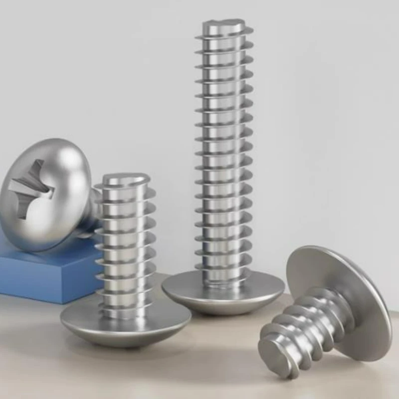 20-600pcs M1.7 M2 M2.3 M2.6 M3 M3.5 M4 M5 M6 304 Stainless Steel Phillips Cross Recessed Mushroom Truss Head Self Tapping Screws