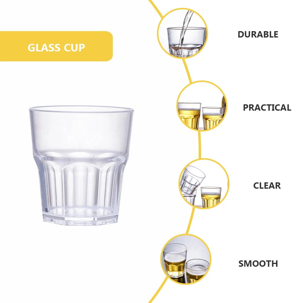 6 Pcs Glass Unbreakable Spirits Cups Taster Aunglasses Kitchen Gadget Coffe Beer Mugs Tumblers Water Drinking