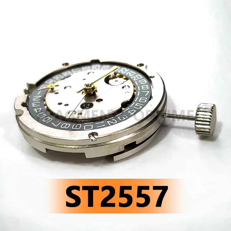 New St2557 Movement Three-Pin Semi-automatic Mechanical Movement 2557gmt 9-Point Small Second Watch Accessories